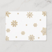 Bücher für Baby Winter Bear Baby Dusche Begleitkarte (Rückseite)