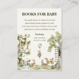 Bücher für Baby Woodland Animals Aquarelldusche Begleitkarte