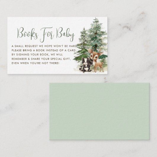 Bücher für Baby Woodland Booking Adventure Baby Du Begleitkarte (Vorne/Hinten)