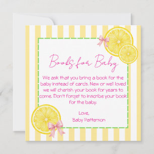 Bücher für Baby-Zitronen-Thema Dankeskarte