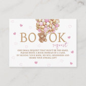 Bücher für Babybeere mit rosa Balloons Boho Begleitkarte (Vorderseite)