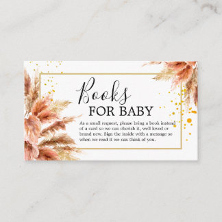 Bücher für Babybettkarte Begleitkarte