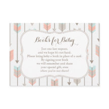 Bücher für Babybettkarte