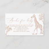 Bücher für Babyboho Safari Begleitkarte (Vorderseite)