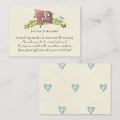 Bücher für Babybuchanfragen niedlicher Bärenjunge Begleitkarte (Vorne/Hinten)