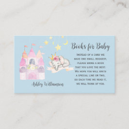 Bücher für Babydusche Begleitkarte