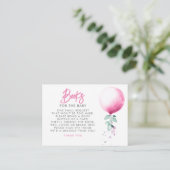 Bücher für Babydusche Begleitkarte (Stehend Vorderseite)