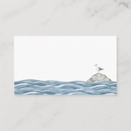 Bücher für Babydusche Begleitkarte (Rückseite)