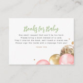 Bücher für Babydusche Begleitkarte (Vorderseite)