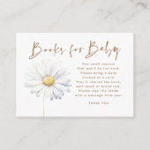 Bücher für Babydusche Begleitkarte (Vorderseite)