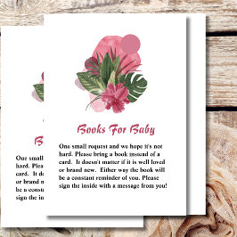 Bücher für Babydusche, Bläschen und Brunch Begleitkarte