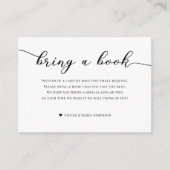 Bücher für Babydusche, türkisblau Begleitkarte (Vorderseite)