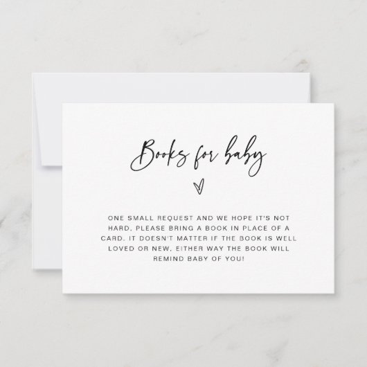 Bücher für Babyduschenschließungskarte F201 Save The Date (Vorderseite)