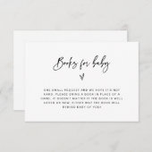 Bücher für Babyduschenschließungskarte F201 Save The Date (Vorne/Hinten)