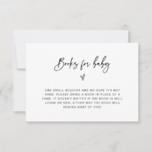 Bücher für Babyduschenschließungskarte F201