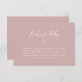 Bücher für Babyduschenschließungskarte F201 Save The Date (Vorne/Hinten)