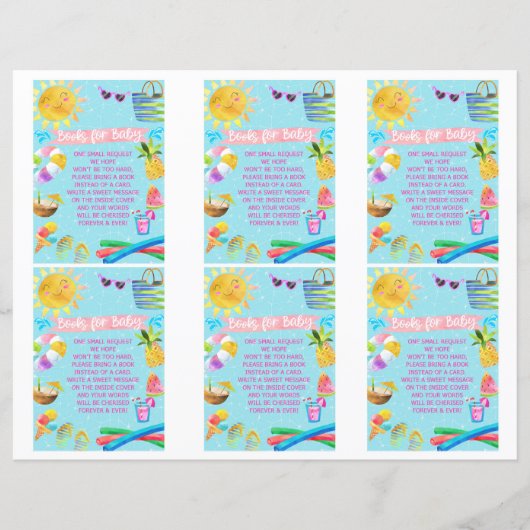 Bücher für Babyduschkarten, Kinderbecken, Babydusc (Vorderseite)
