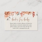 Bücher für Babyfalldusche Begleitkarte (Vorderseite)