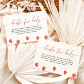 Bücher für Babykarte, ErdbeerBaby-Dusche Einladung