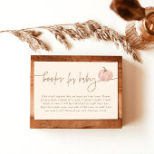 Bücher für Babykarte, Fall Pink Pumpkin Baby Dusch Einladung