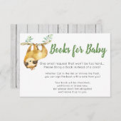 Bücher für Babykarten Begleitkarte (Vorne/Hinten)