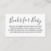 Bücher für Babykarten Begleitkarte (Vorderseite)