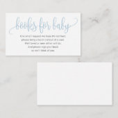 Bücher für Babykarten Begleitkarte (Vorne/Hinten)