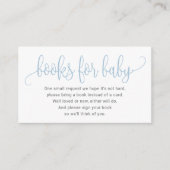 Bücher für Babykarten Begleitkarte (Vorderseite)