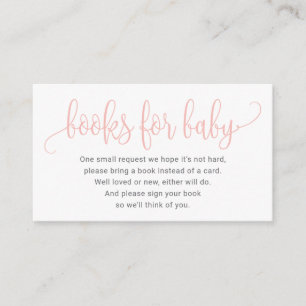 Bücher für Babykarten Begleitkarte