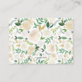 Bücher für Babykarten | Weißgoldflorchen Begleitkarte (Rückseite)