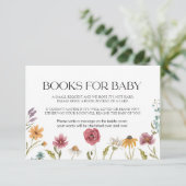 Bücher für Babykartenfloral Begleitkarte (Stehend Vorderseite)