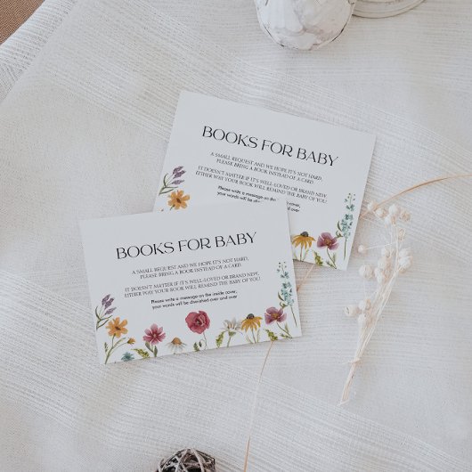 Bücher für Babykartenfloral Mitteilungskarte