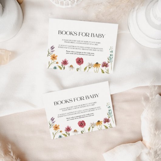 Bücher für Babykartenfloral Mitteilungskarte