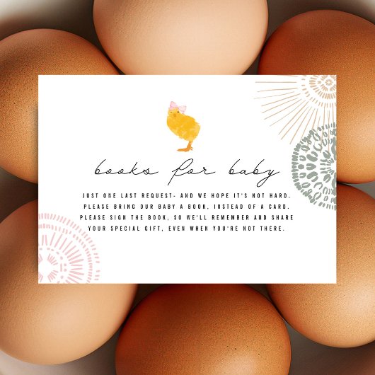 Bücher für Babymädchen Einladung