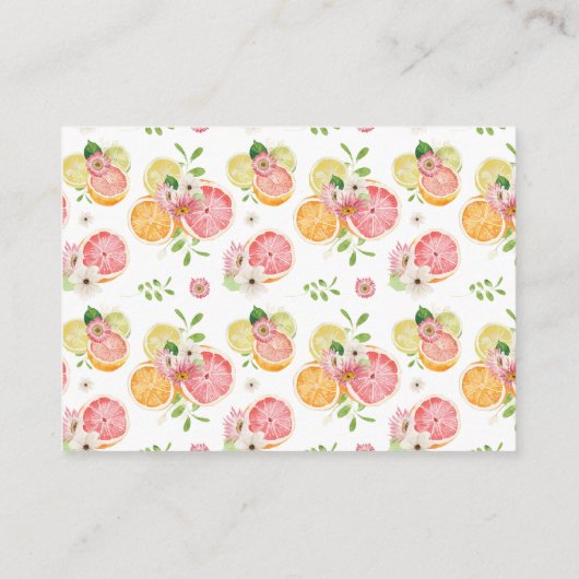 Bücher für Babynahrung Kleine Süsse Babydusche Begleitkarte (Rückseite)