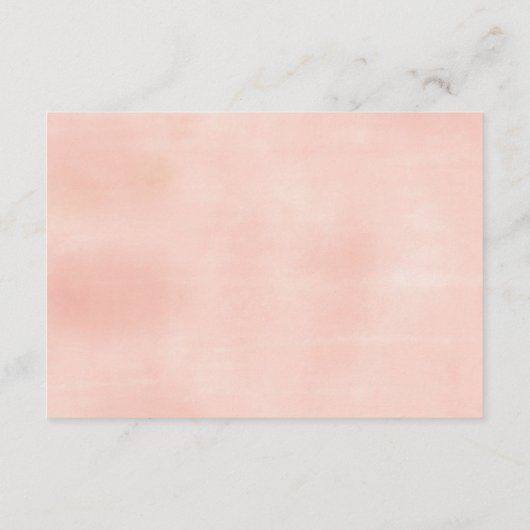 Bücher für Babypfirsiche und SahneblumenAquarell Begleitkarte (Rückseite)