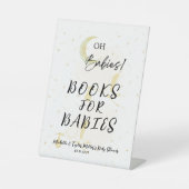 Bücher für Babys Babydusche Schild (Vorderseite)