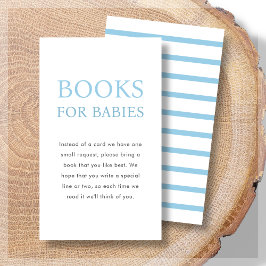 Bücher für Babys | Blue Twin Baby Dusche Begleitkarte