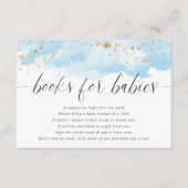 Bücher für Babys mit zwei Jungen Aquarellgold Begleitkarte (Vorderseite)