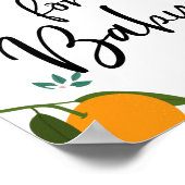 Bücher für Babysignatur Poster (Ecke)