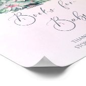 Bücher für Babysigne Winter rosa Bücher für Kinder Poster (Ecke)