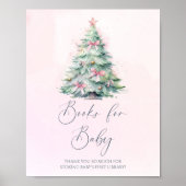 Bücher für Babysigne Winter rosa Bücher für Kinder Poster (Vorne)