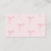 Bücher für Babytickets mit rosa Armband Begleitkarte (Rückseite)