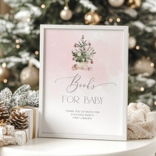 Bücher für Babyzeichen. Winterrosa Bücher für Baby Poster