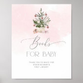 Bücher für Babyzeichen. Winterrosa Bücher für Baby Poster (Vorne)