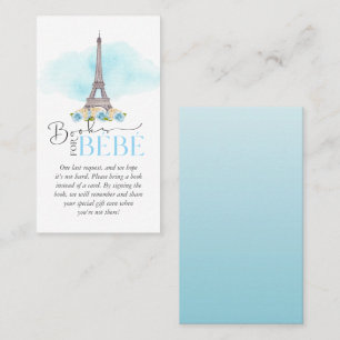 Bücher für Bébé Babydusche Visitenkarte