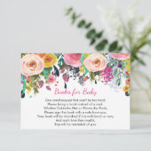 Bücher für das Baby, Blumen bringen Bucheinsatz Begleitkarte (Stehend Vorderseite)