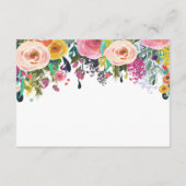 Bücher für das Baby, Blumen bringen Bucheinsatz Begleitkarte (Rückseite)