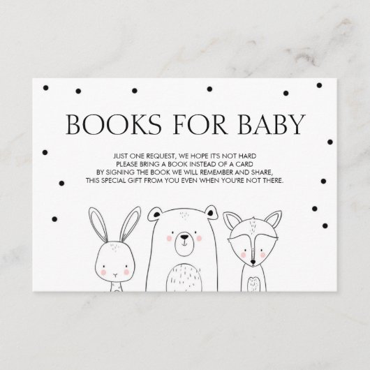 Bücher für das Baby Bringen Sie ein Buch Woodland  Begleitkarte (Vorderseite)