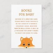 Bücher für das Baby. Bringen Sie eine Buchanfrage  Begleitkarte (Vorderseite)